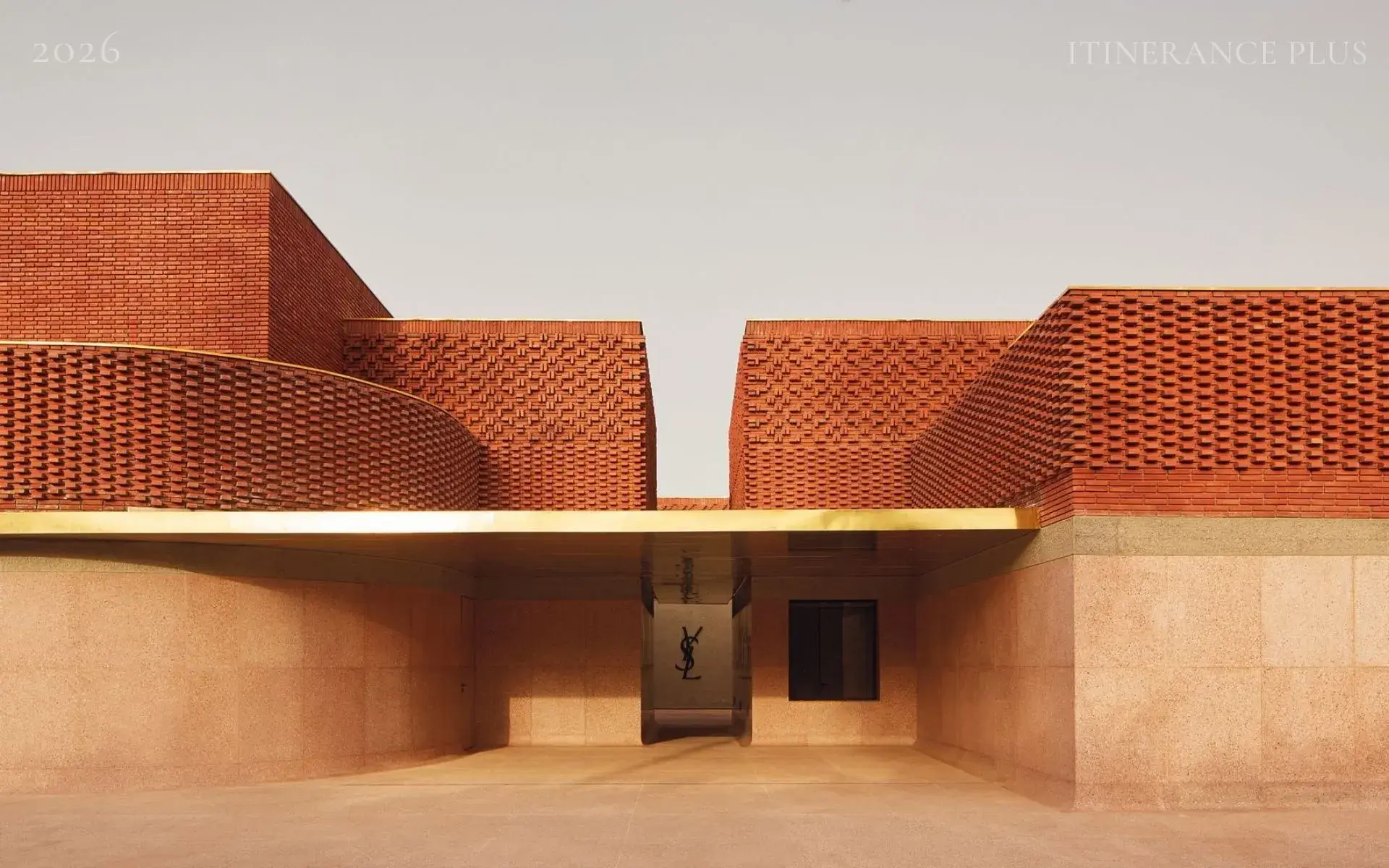 Why is the architecture of the Yves Saint Laurent Museum Marrakesh a work in itself?